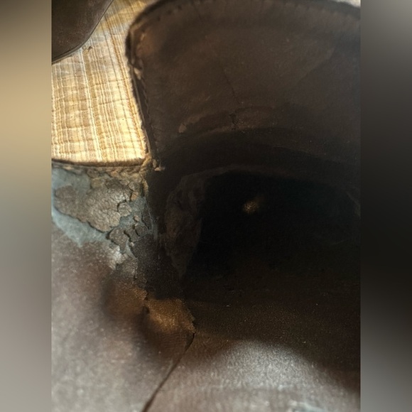 Vintage Brown Velvet Block Heel Loafers by Joan & David 10M Monica Sculpted - Picture 12 of 13